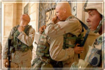 Soldiers cry for lost one